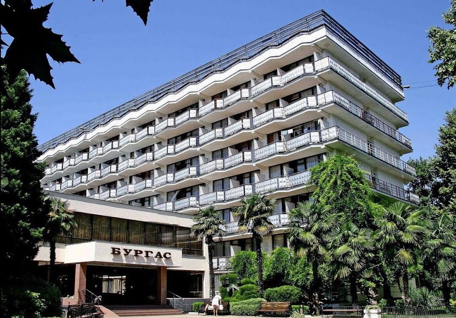 Корпус пансионата «Бургас» в Кудепсте с высоты — фото 4