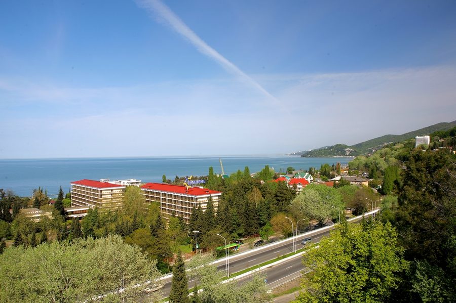 Панорама пансионата «Бургас» в Кудепсте: корпуса, дендропарк и Чёрное море — фото 9